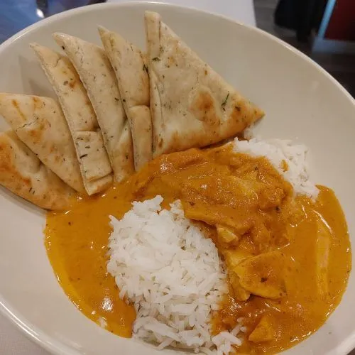 Butter Chicken — creamy Asian-Italian fusion dish at Pasta Kulture Camrose and Wetaskiwin Alberta
