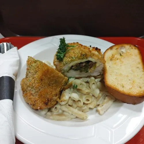 Pesto Chicken — fresh pasta with pesto sauce at Pasta Kulture Wetaskiwin and Camrose Alberta